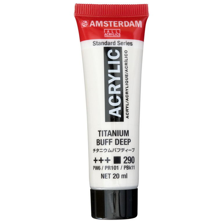 アムステルダムアクリリックカラー20ml #290 チタニウムバフディープ